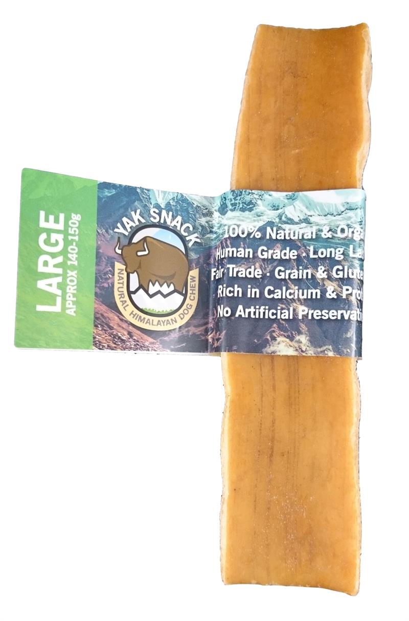 Mursten aften hovedvej YAK Snacks til hunde. 100% naturlige og kornfri tyggeben. Large 140-150 g