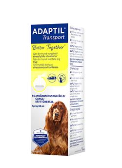 Adaptil Transport Spray. Mod stress og uønsket adfærd hos hunde. 60 ml