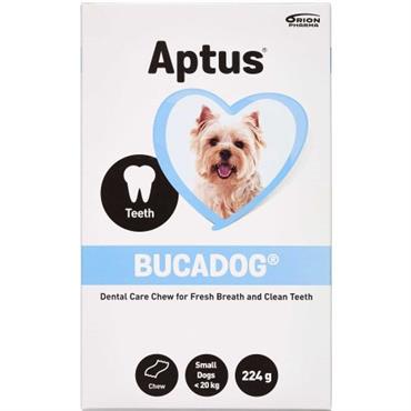 Aptus Bucadog. Tandrensende tyggelapper. Small (24-27 stk). 224 g 