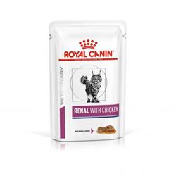 Royal Canin Renal KYLLING. Kattefoder mod nyreproblemer. Vådfoder (dyrlæge diætfoder) 12 poser med 85g