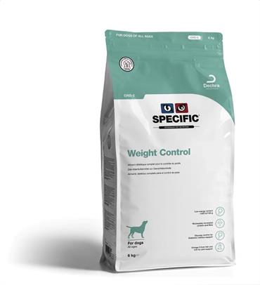 Specific CRD-2 Weight Control. Hundefoder mod overvægt (dyrlæge diætfoder) 6 x 12 kg.