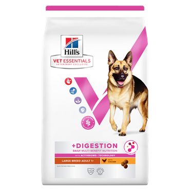 Hill\'s VET ESSENTIALS MULTI-BENEFIT + DIGESTION Adult 1+ Large tørfoder til hunde med kylling 14 kg.