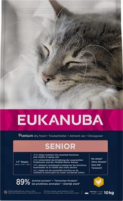Eukanuba Cat Senior. Kattefoder med Kylling til Senior katte. 10 kg. 
