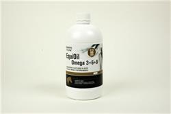 EquiOil OMEGA 3+6+9. Koncentreret olietilskud til alle typer heste. 1 l