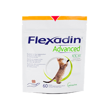 Flexadin Advanced UCII. Støtte til bevægeapparatet hos katte. 60 stk.