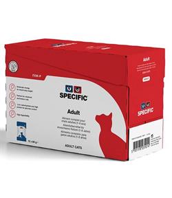 SPECIFIC FXW-P. Kattefoder til voksne. Vådfoder (dyrlæge diætfoder), 12x85g