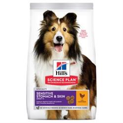 Hill's Science Plan Adult Sen. Stomach & Skin Medium med Kylling 2,5 kg. 