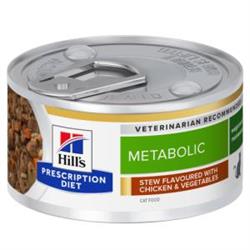 Hill´s Prescription Diet™ Metabolic Feline Stew flavoured with Chicken & Vegetables 24 dåser af 82 g