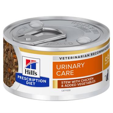 Hill´s Prescription Diet™ c/d™ Multicare Feline Stew with Chicken & added Vegetables 24 dåser af 82 g