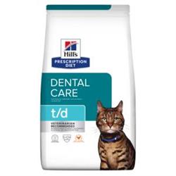 Hill's Prescription Diet Feline t/d. Tandrensende kattefoder (dyrlæge diætfoder) 1,5 kg