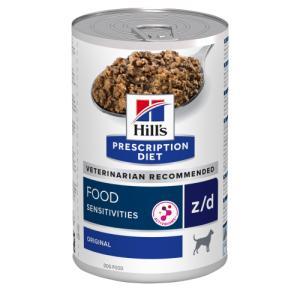 Hill\'s Prescription Diet Canine z/d. Hundefoder mod allergi. Vådfoder (dyrlæge diætfoder) 12 dåser med 370 g