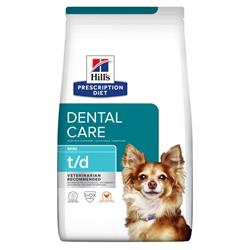 Hill's Prescription Diet Canine t/d MINI. Hundefoder med tandrensende effekt (dyrlæge diætfoder) 3 kg
