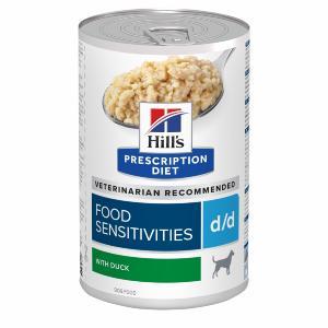 PD Canine d/d Duck. Vådfoder til hund med foderintolerance. 1 dåse af 370 g