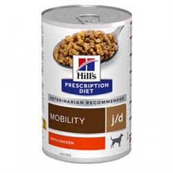 Hill's Prescription Diet j/d Canine Mobility. Hundefoder mod ledproblemer. Vådfoder (dyrlæge diætfoder) 12 dåser med 370 g