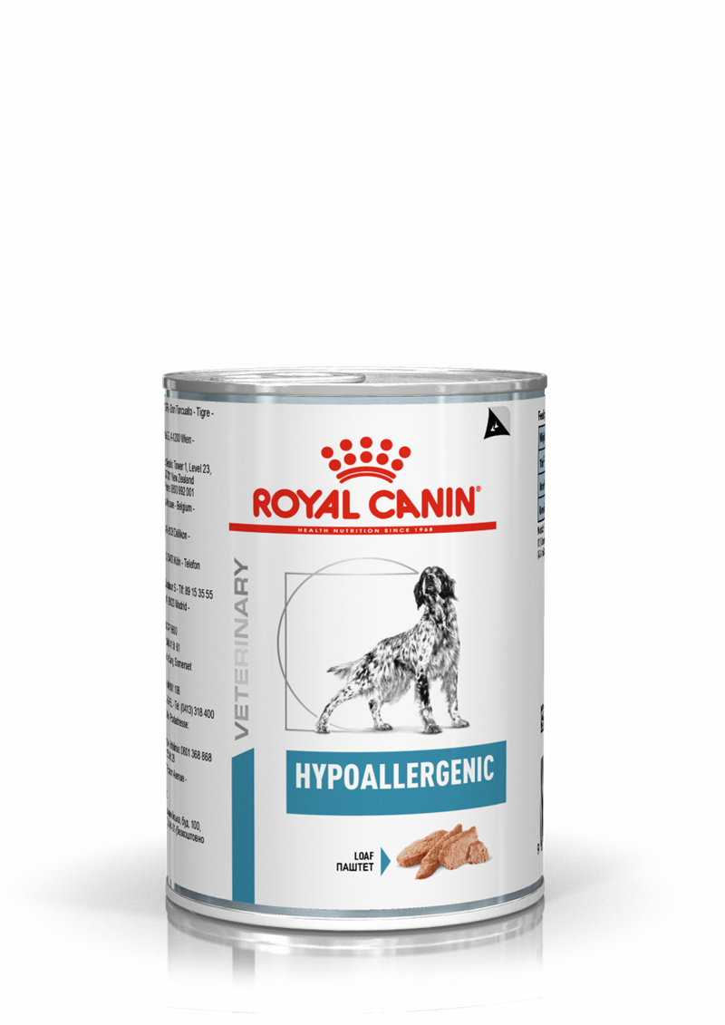 Royal hypoallergenic, hund, våd, allergi