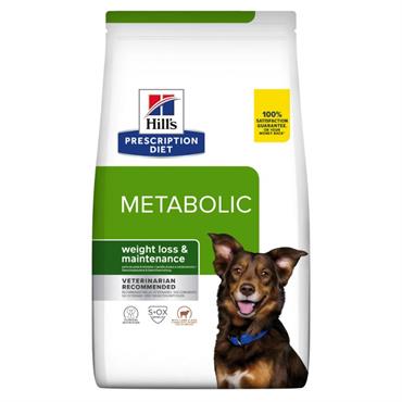 MINDST HOLDBAR TIL 06/2024 Hill\'s Prescription Diet Metabolic Weight Management. Lam & Ris. Hundefoder mod overvægt (dyrlæge diætfoder) 1,5 kg. 