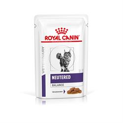 Royal Canin Neutered Balance. Kattefoder til neutraliserede voksne. Vådfoder. 12 poser med 85g