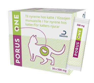 Porus One Tilskud som understøtter sunde nyre 30 breve af 500 mg.