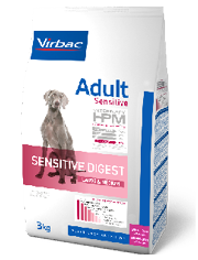 Virbac HPM Sensitive Digest  LARGE & MEDIUM, Hundefoder til sensitive hunde. 12 kg. 