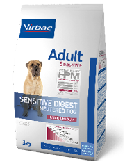 Virbac HPM Sensitive Digest NEUTERED Large & Medium dog, Hundefoder til sensitive hunde. 12 kg. 