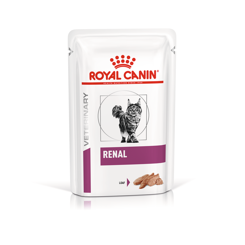 Royal Canin Renal diet vådfoder kat, kasse med 12X85 g.