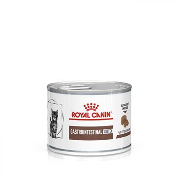 Royal Canin Gastrointestinal Kitten. Kattefoder mod dårlig mave/skånekost (dyrlæge diætfoder) 1 dåse med 195 g