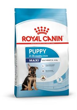 MINDST HOLDBAR TIL 25/3-24 Royal Canin Puppy Maxi Tørfoder til Hvalp 15 kg.