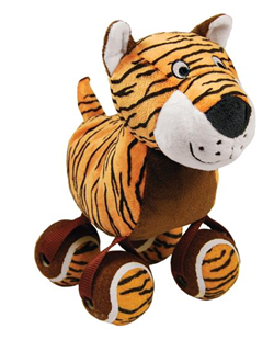 KONG TenniShoes Tiger. Legetøj til hunde. SMALL