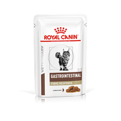 Royal Canin Gastrointestinal Fibre Response. Kattefoder mod dårlig mave / skånekost. Vådfoder (dyrlæge diætfoder) 12 poser med 85g