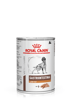 Royal Canin Gastrointestinal LOW FAT. Hundefoder mod dårlig mave/skånekost. Vådfoder (dyrlæge diætfoder) 1 dåse med 410 g