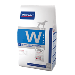 Virbac HPM W1 Weight Loss & Diabetes. Hundefoder mod overvægt og diabetes / sukkersyge (dyrlæge diætfoder) 12 kg x 2